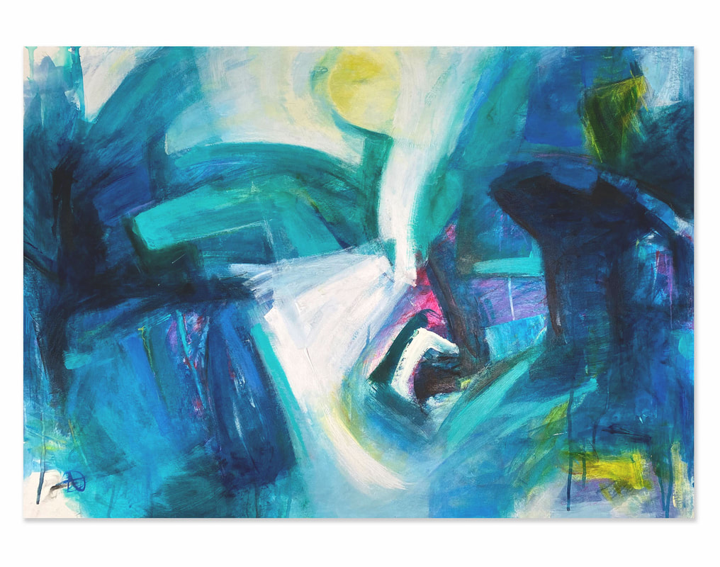 Equinibrium : 7 abstract painting by Natasha Giles