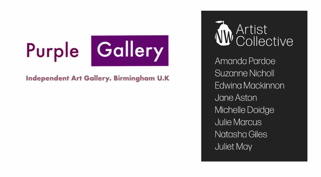 Purple Gallery Bournville featuring the North Worcestershire Artist Collective March 9th to 30th 2024